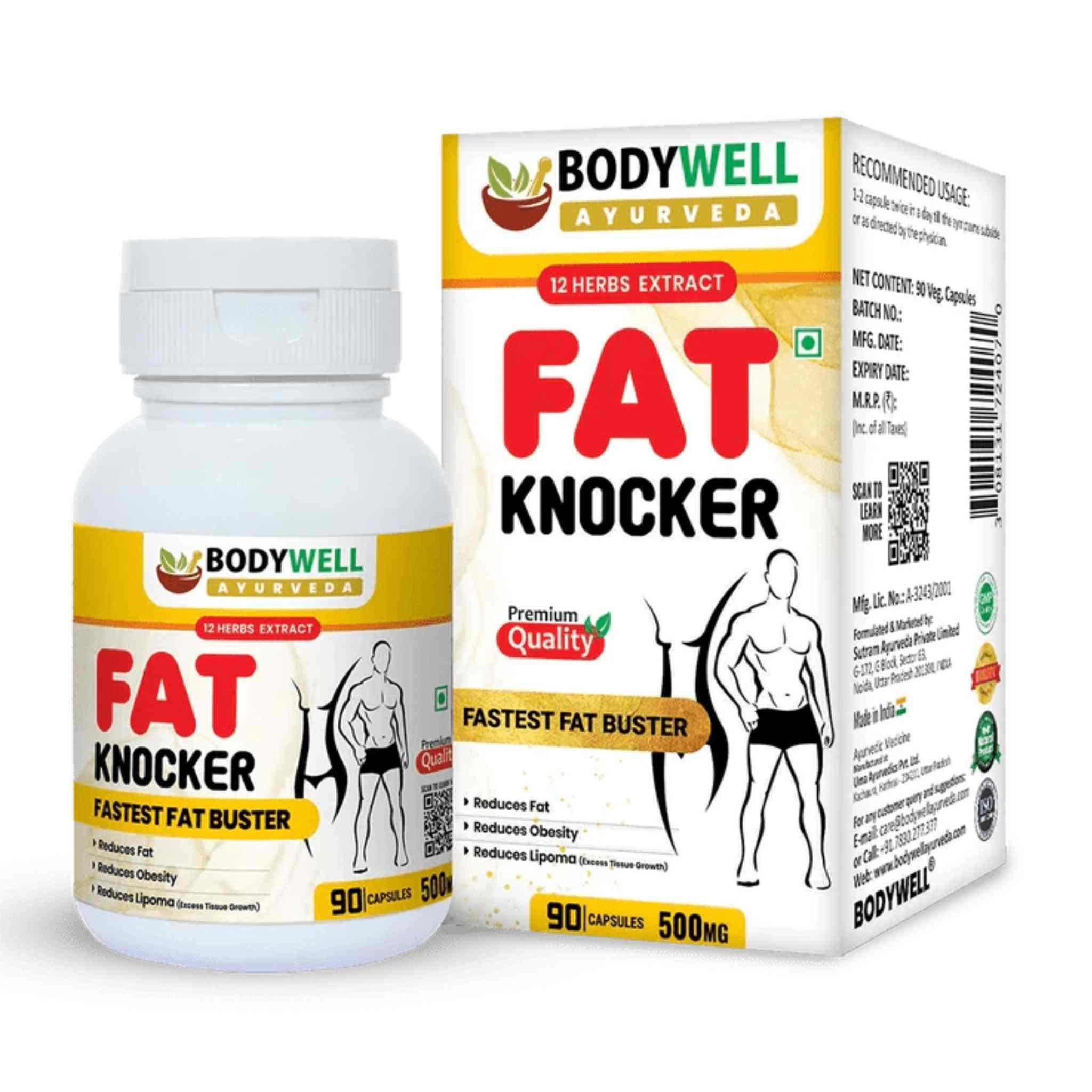 Bodywell Ayurveda - FatKnocker | Ayurvedic Weight Loss Capsule for Male and Female | 500mg.