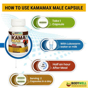  KamaMAX Male with GOLD | Prepared From 8 Pure Herbs For Strength, Stamina, Energy, Vitality ,500 mg - CBD Store India