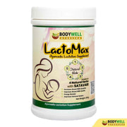 Bodywell Ayurveda - Lactomax Lactation Supplement | Breast Feeding Supplement | Increases Breast Milk Supply | Improves Breast Milk Quality | Improves Breast Milk Quantity | Shatavari with 4 natural herbs - CBD Store India