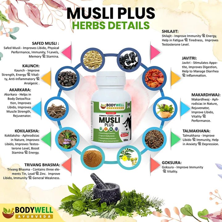  Musli Plus | Wellness Product for Man & Woman, 500mg - CBD Store India