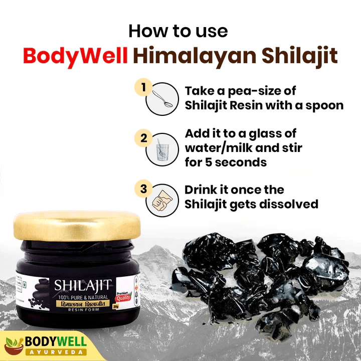 Bodywell Ayurveda - Pure Himalayan Shilajit Resin | Immunity, Strength, Stamina, Energy, Vitality |20g - CBD Store India