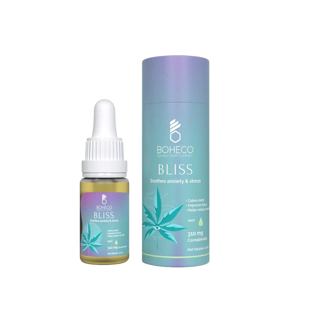 Boheco Bliss - Soothes Anxiety & Stress - Mint - 10 MlCBD Oil TincturesBoheco Bliss - Soothes Anxiety & Stress - Mint - 10 Ml