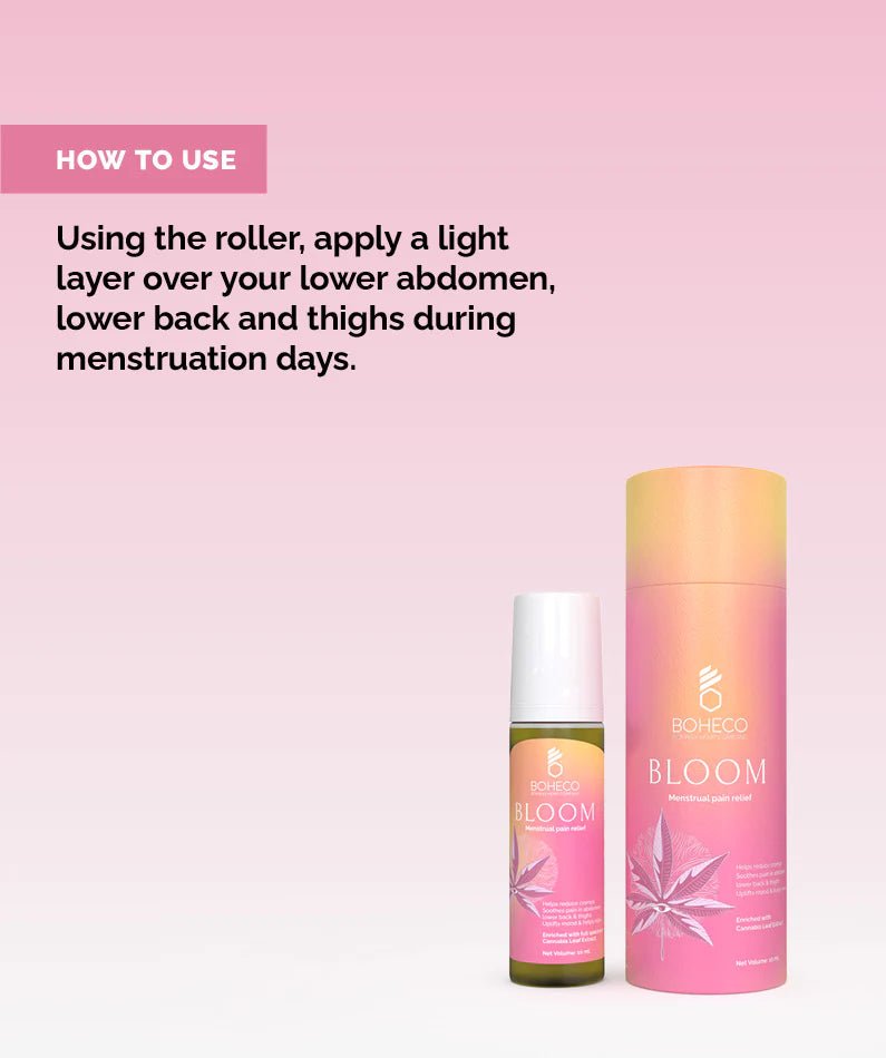 Boheco Bloom Cannabis Lotion - Menstrual Pain Relief - CBD Store India