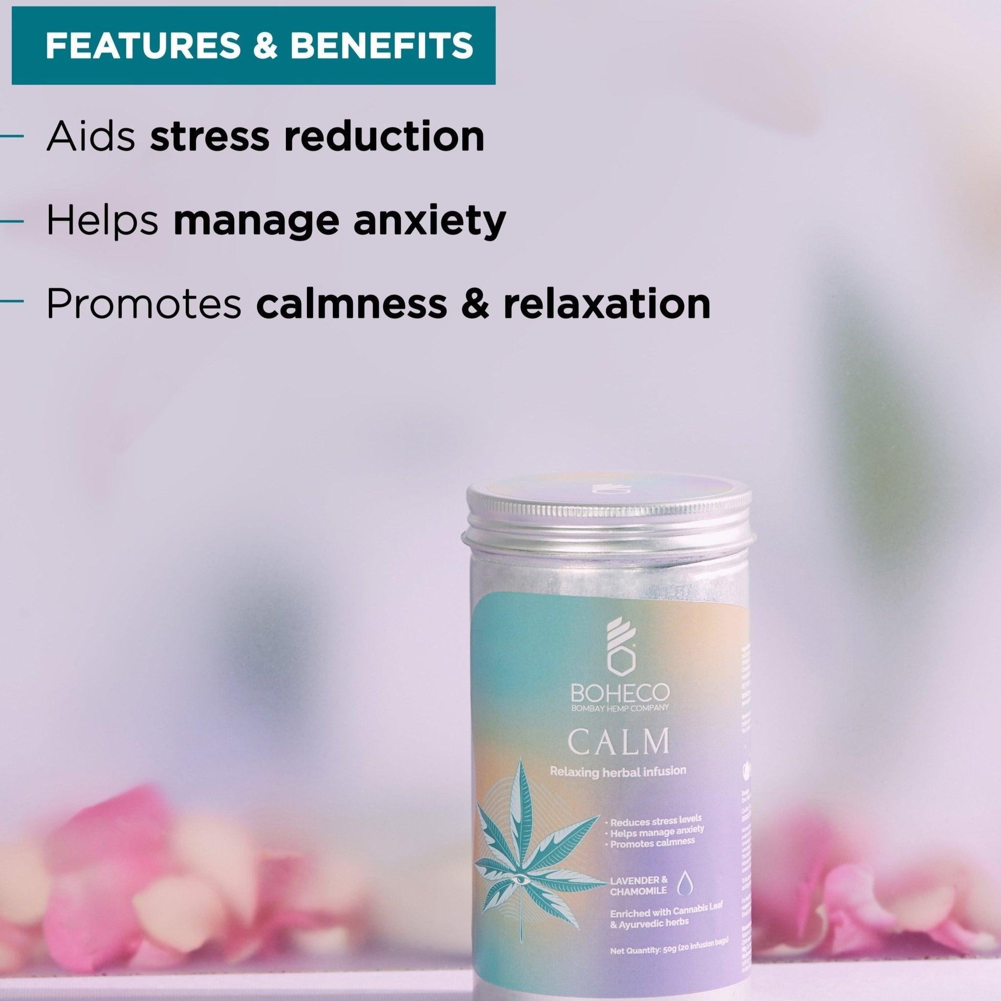 Boheco Calm - Relaxing Herbal Infusion Bags.