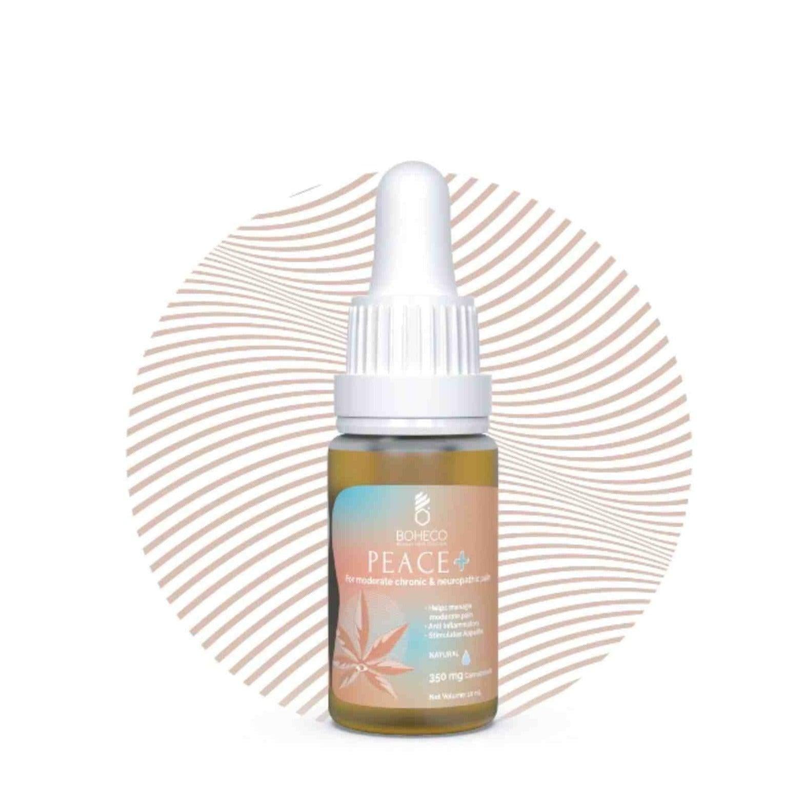 Boheco - Peace + | For moderate to severe chronic pain and neuropathic conditions (THC 20mg/ml : CBD 10mg/ml).