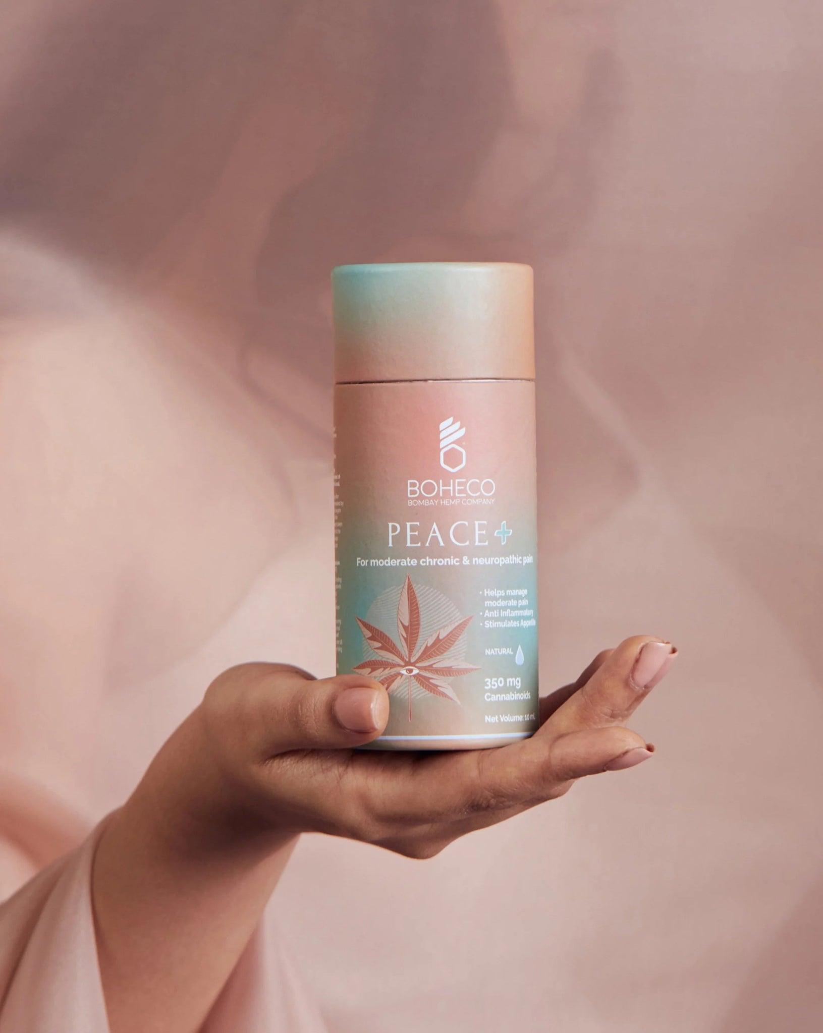 Boheco - Peace + | For moderate to severe chronic pain and neuropathic conditions (THC 20mg/ml : CBD 10mg/ml).