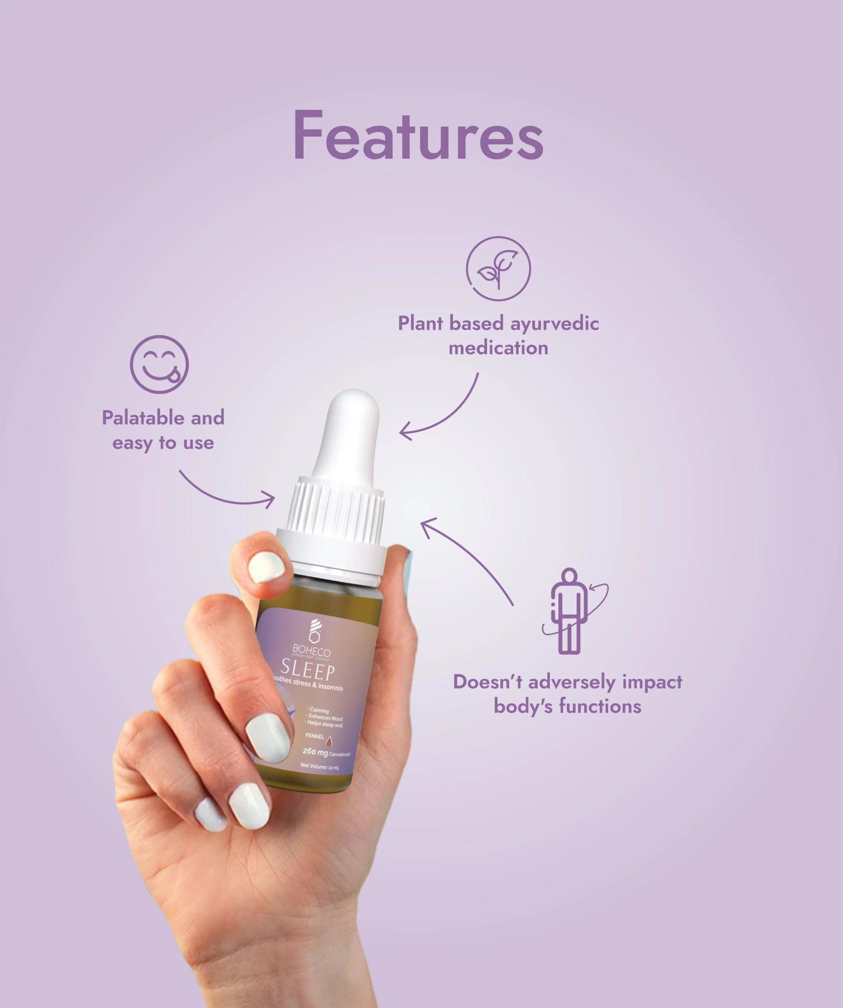 Boheco Sleep (Fennel) Cannabis Oil - Soothes Stress & Insomnia Medical Cannabis Tincture.