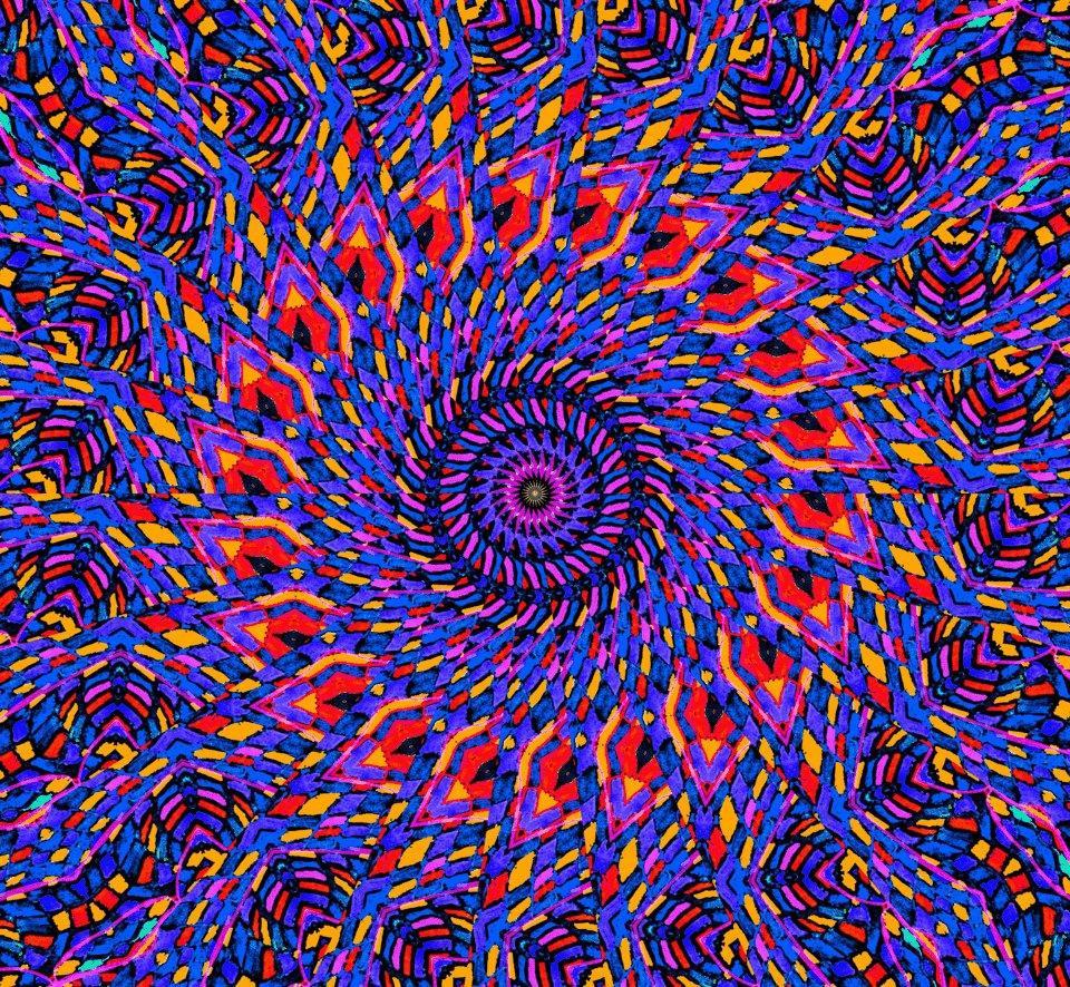 Burning Pyschedelia Women's Crop Top.