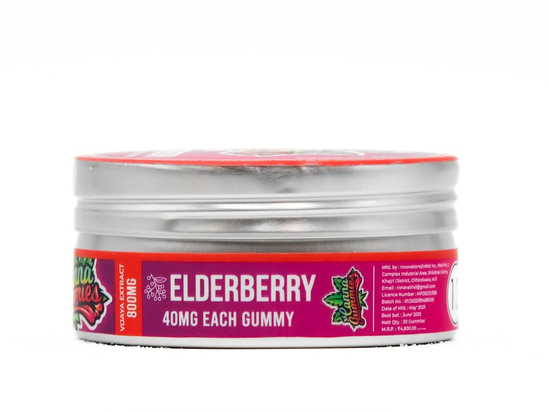  Cannabis Infused Gummies 1:1 - Elderberry - CBD Store India