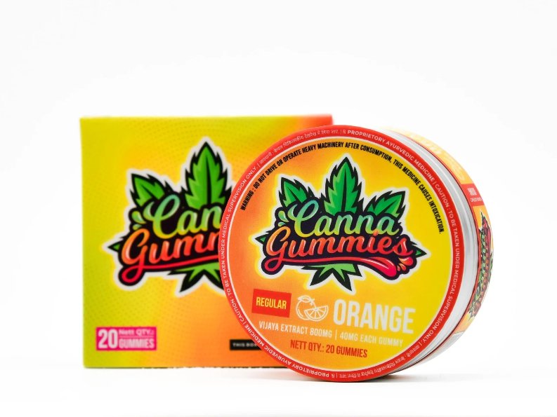Cannabis Infused Gummies 1:1 - Orange - CBD Store India