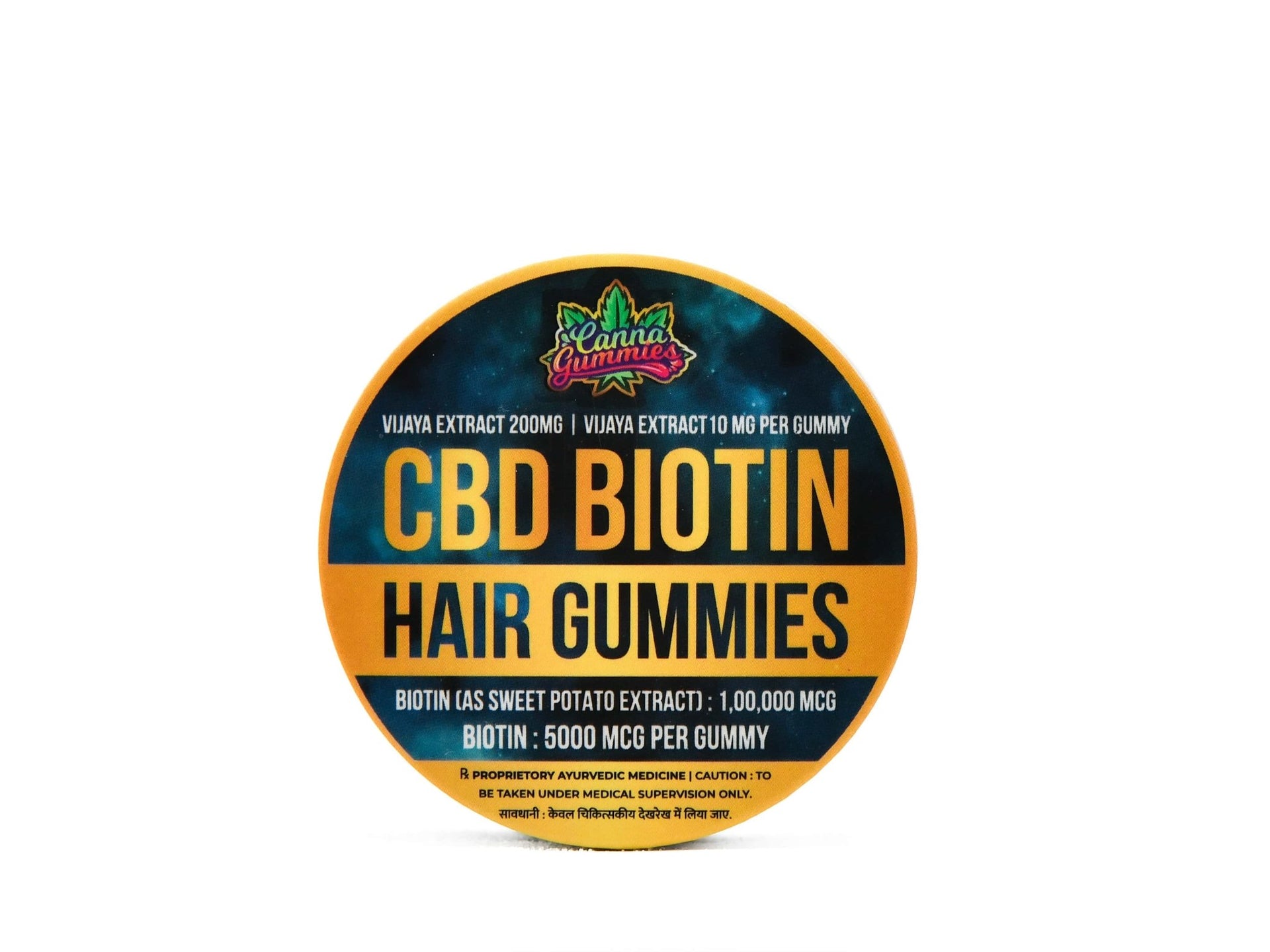 Canna Gummies - CBD + Biotin Hair Gummies 20 Pcs - CBD Store India