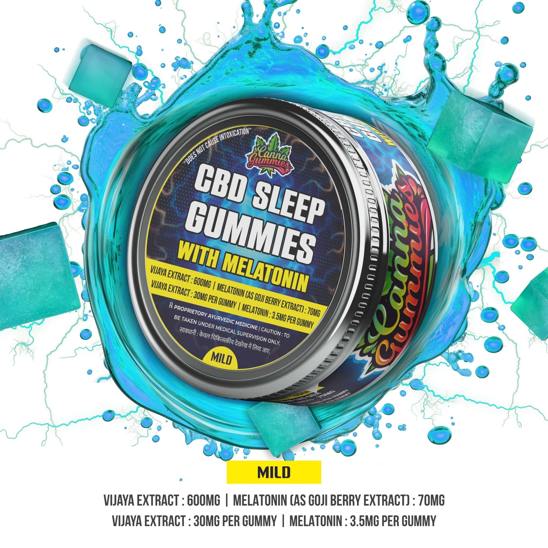 Canna Gummies - CBD + Melatonin Sleep Gummies (1:0) (This Medicine Does Not Cause Intoxication) - CBD Store India