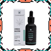 Cannabliss Stress Buster with 10% Cannabis Leaf Extract + Spearmint, Tulsi and Jatamansi - CBD Store India