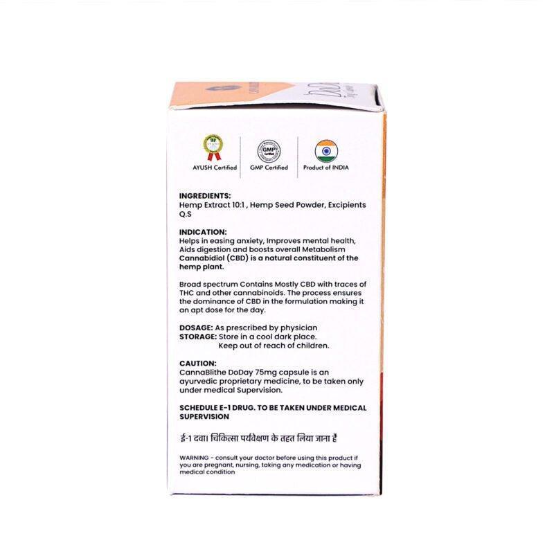 CannaBlithe DoDay 75mg 10:1 CBD:THC (30 caps).