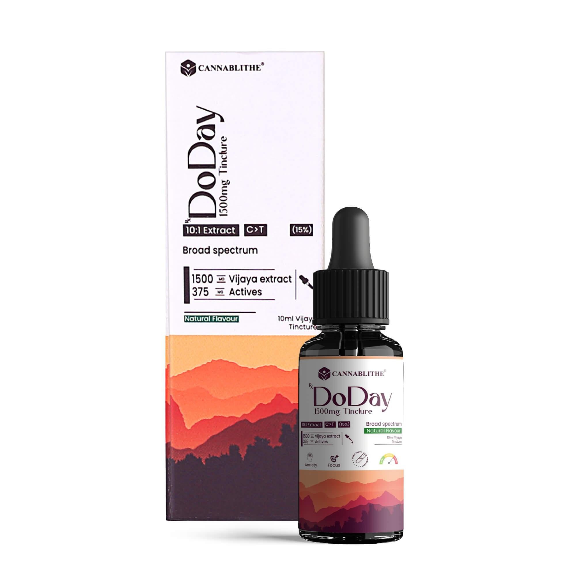 CannaBlithe DoDay/DoNight 1500mg Tincture Balanced AM/PM combo.