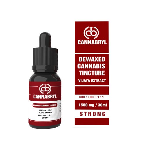 Cannabryl - Dewaxed Vijaya Tincture 1:1 1500mg - CBD Store India