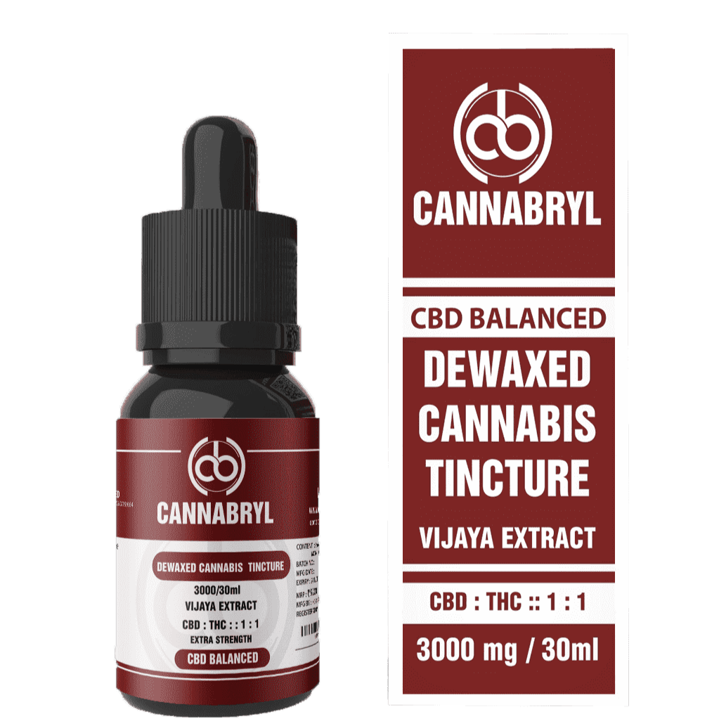 Cannabryl - Dewaxed Vijaya Tincture 1:1 3000mg - CBD Store India