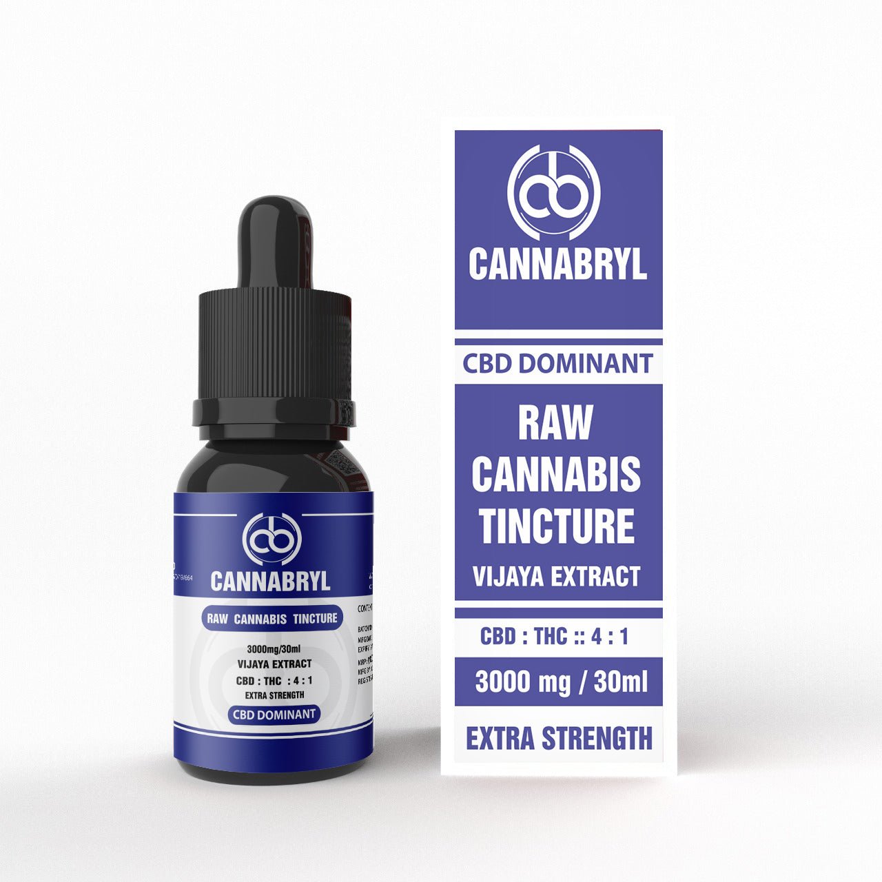 Cannabryl - Raw Cannabis Tincture 4:1 3000mg Cannabinoids - CBD Store India