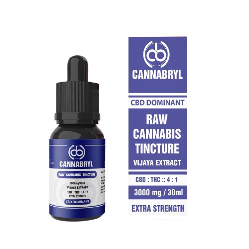 Cannabryl - Raw Cannabis Tincture 4:1 3000mg Cannabinoids - CBD Store India