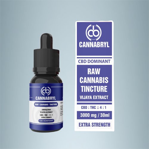 Cannabryl - Raw Cannabis Tincture 4:1 3000mg Cannabinoids - CBD Store India