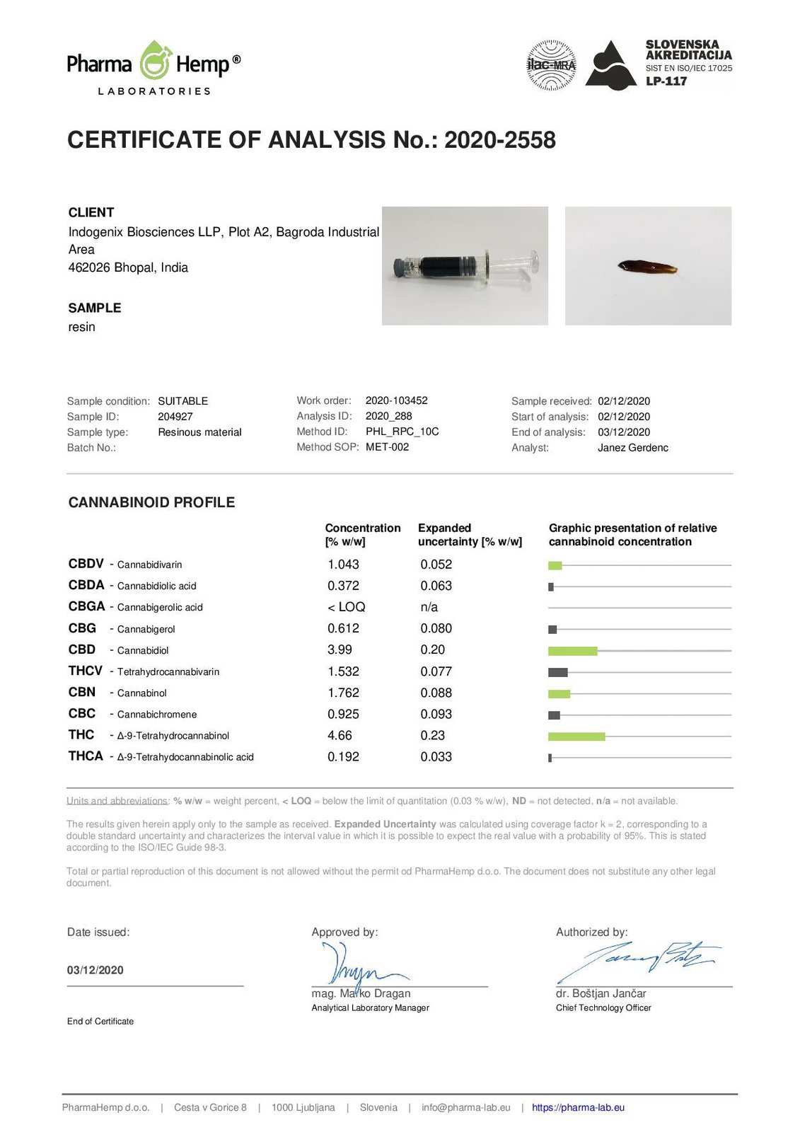 Cannabryl - Raw Vijaya Tincture 1:1 3000mg - CBD Store India