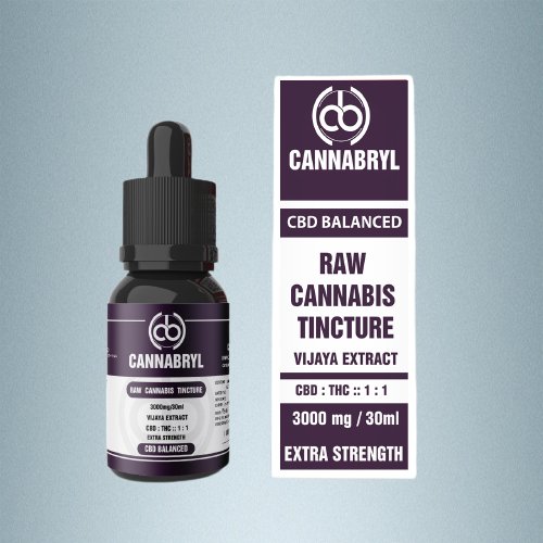 Cannabryl - Raw Vijaya Tincture 1:1 3000mg - CBD Store India