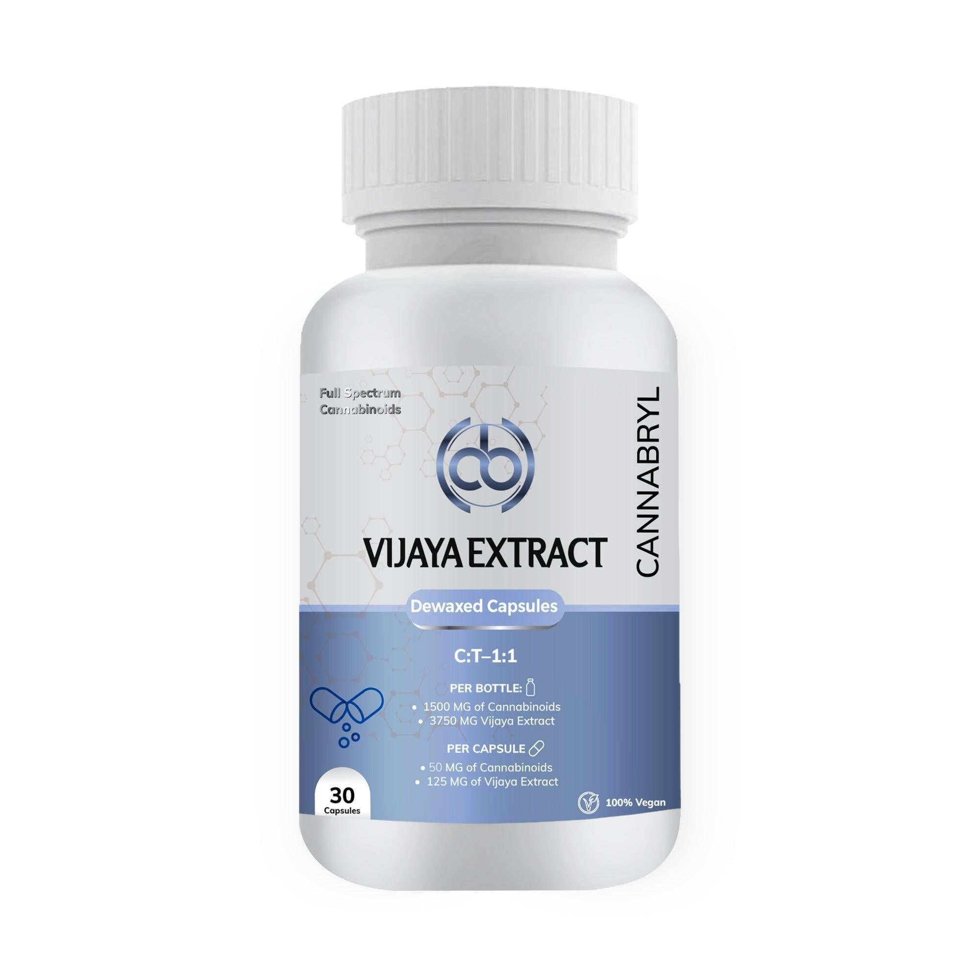 Cannabryl - Ayurvedic Medical Cannabis Dewaxed Extract Capsules.