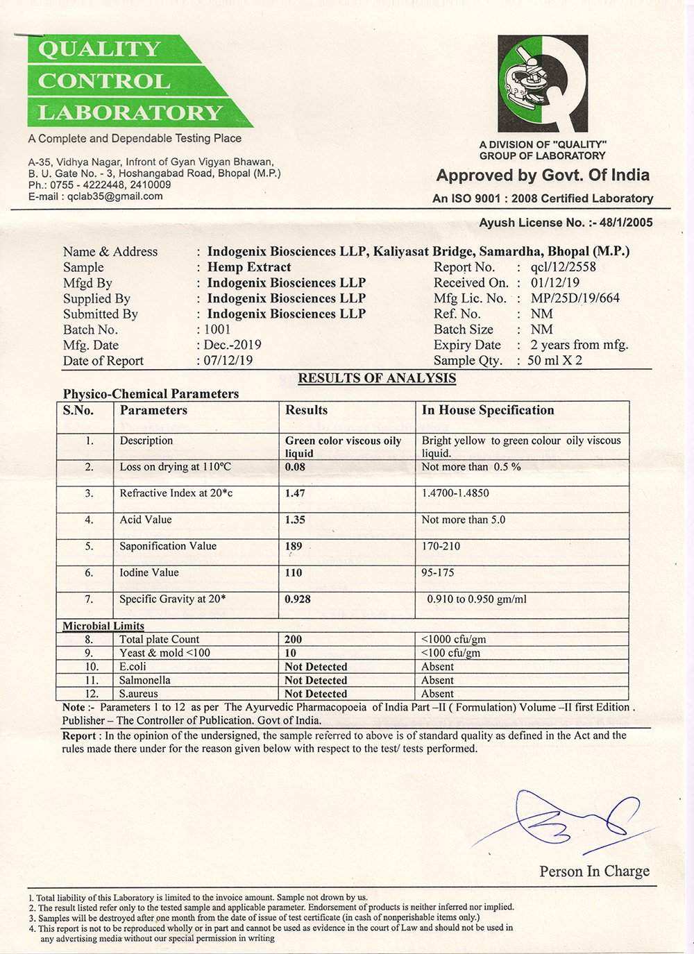 Cannabryl - Vijaya Pure Dewaxed Extract - CBD Store India