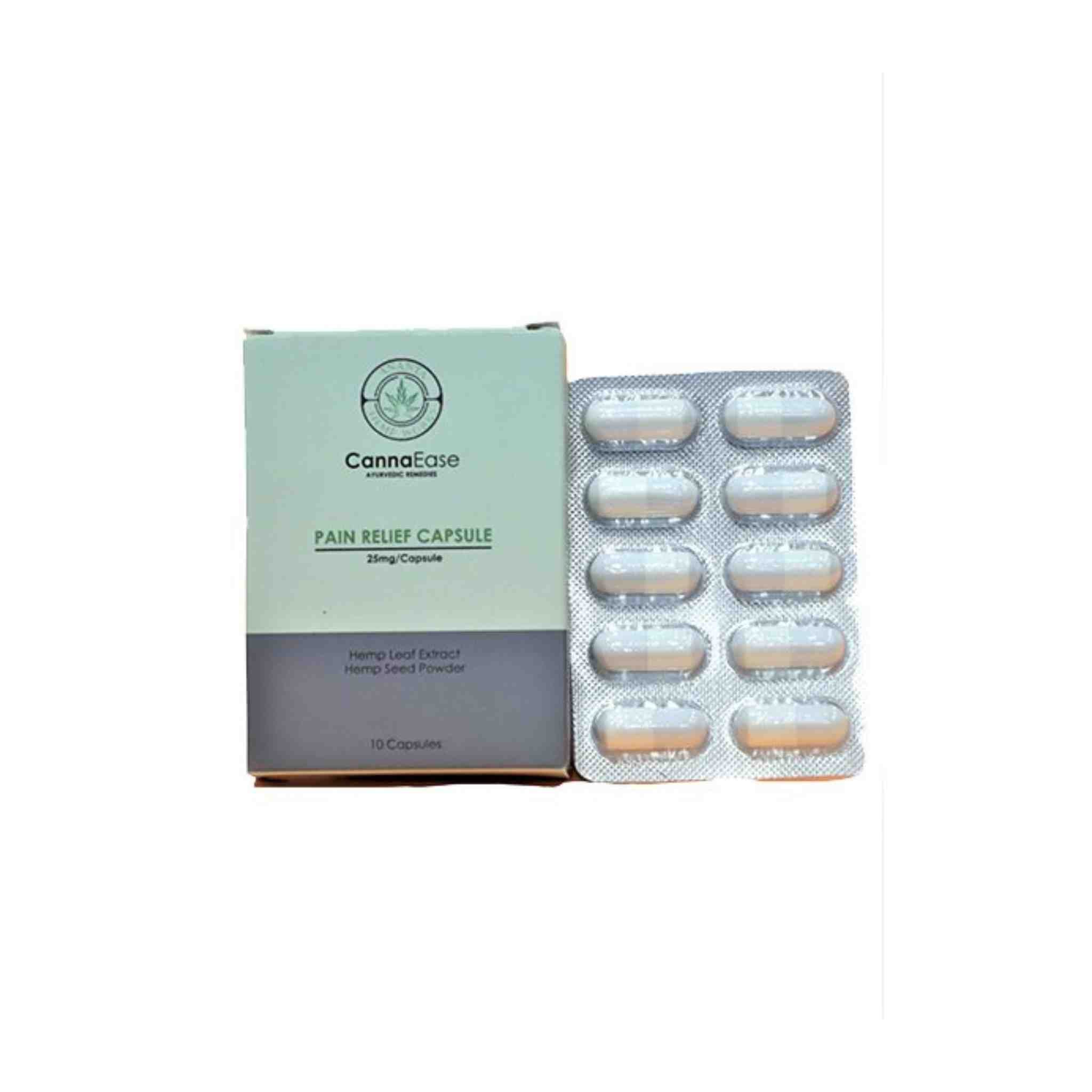 Cannaease Medical Cannabis Pain Relief Capsules (RX) 10-30 Cap (For Oral Consumption) - CBD Store India