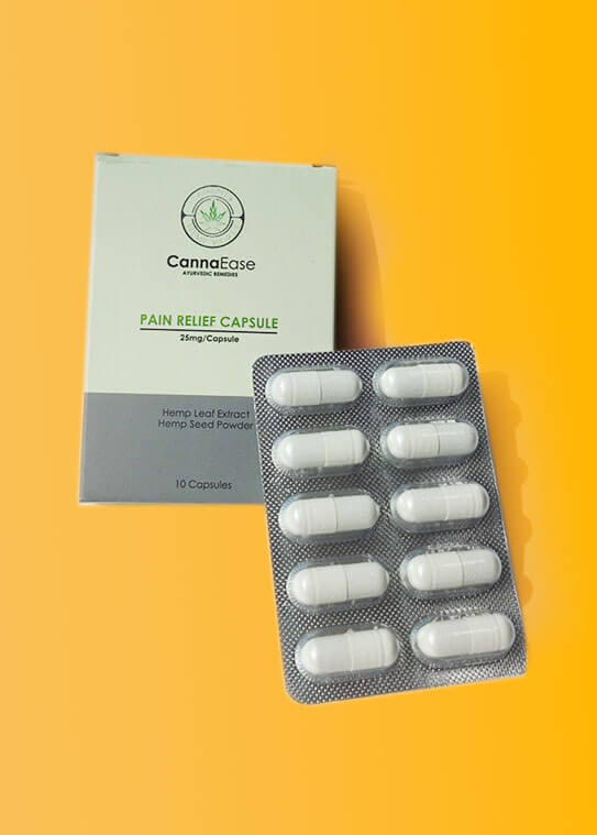 Cannaease Medical Cannabis Pain Relief Capsules (RX) 10-30 Cap (For Oral Consumption) - CBD Store India