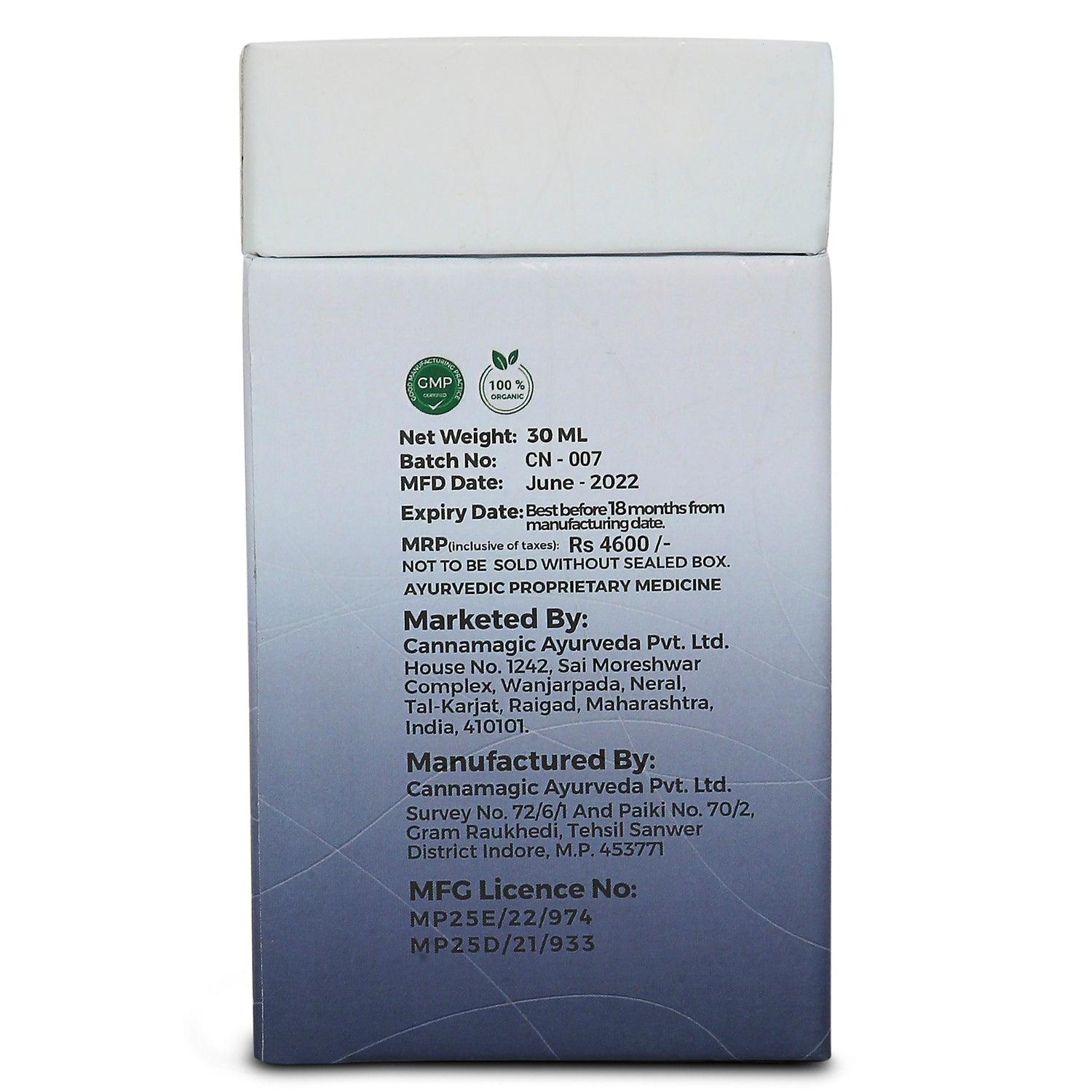 Cannamagic Chronic Pain Relief Oil 3000mg - Full Spectrum Cannabis Leaf Oil - CBD Store India