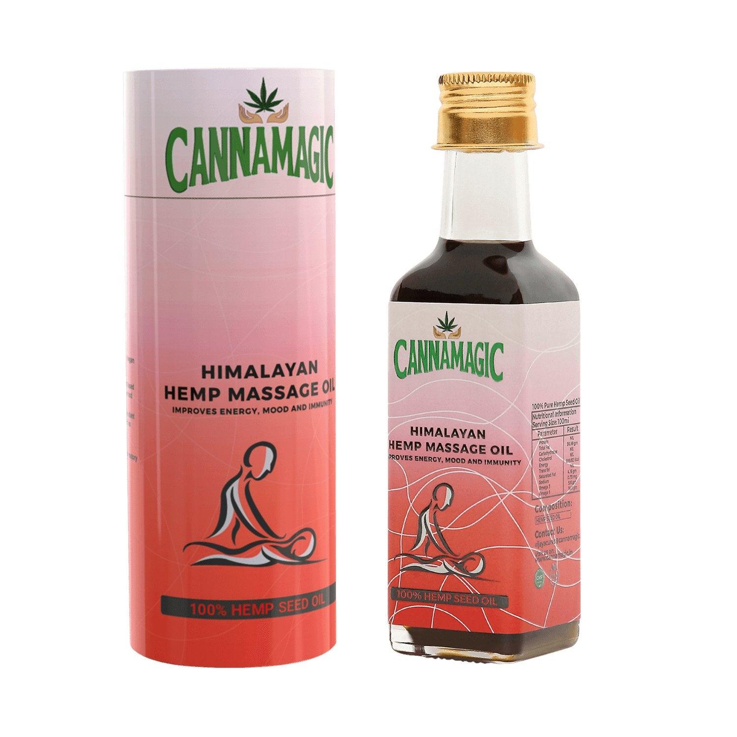 Cannamagic - Himalayan Hemp Massage Oil - CBD Store India