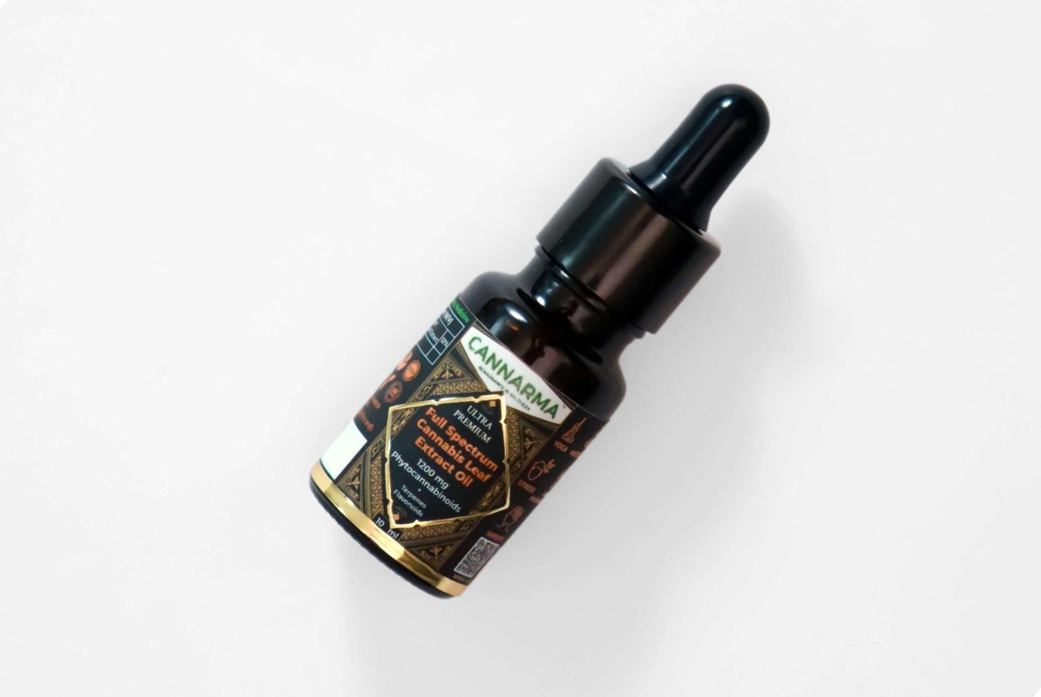 Cannarma Ultra premium Full Spectrum Cannabis Leaf Extract Oil 10ml 12% (1200mg).