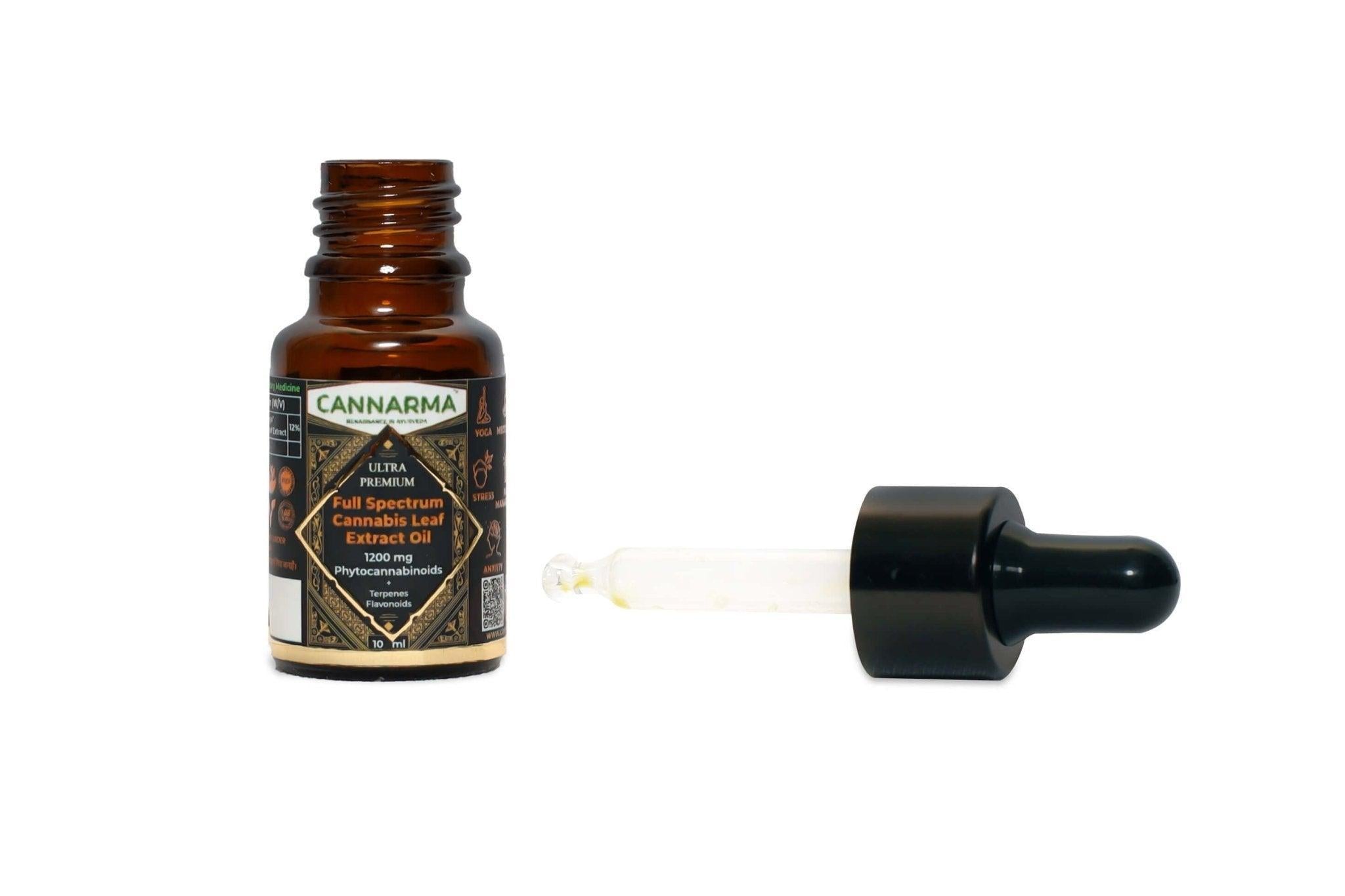 Cannarma Ultra premium Full Spectrum Cannabis Leaf Extract Oil 10ml 12% (1200mg).