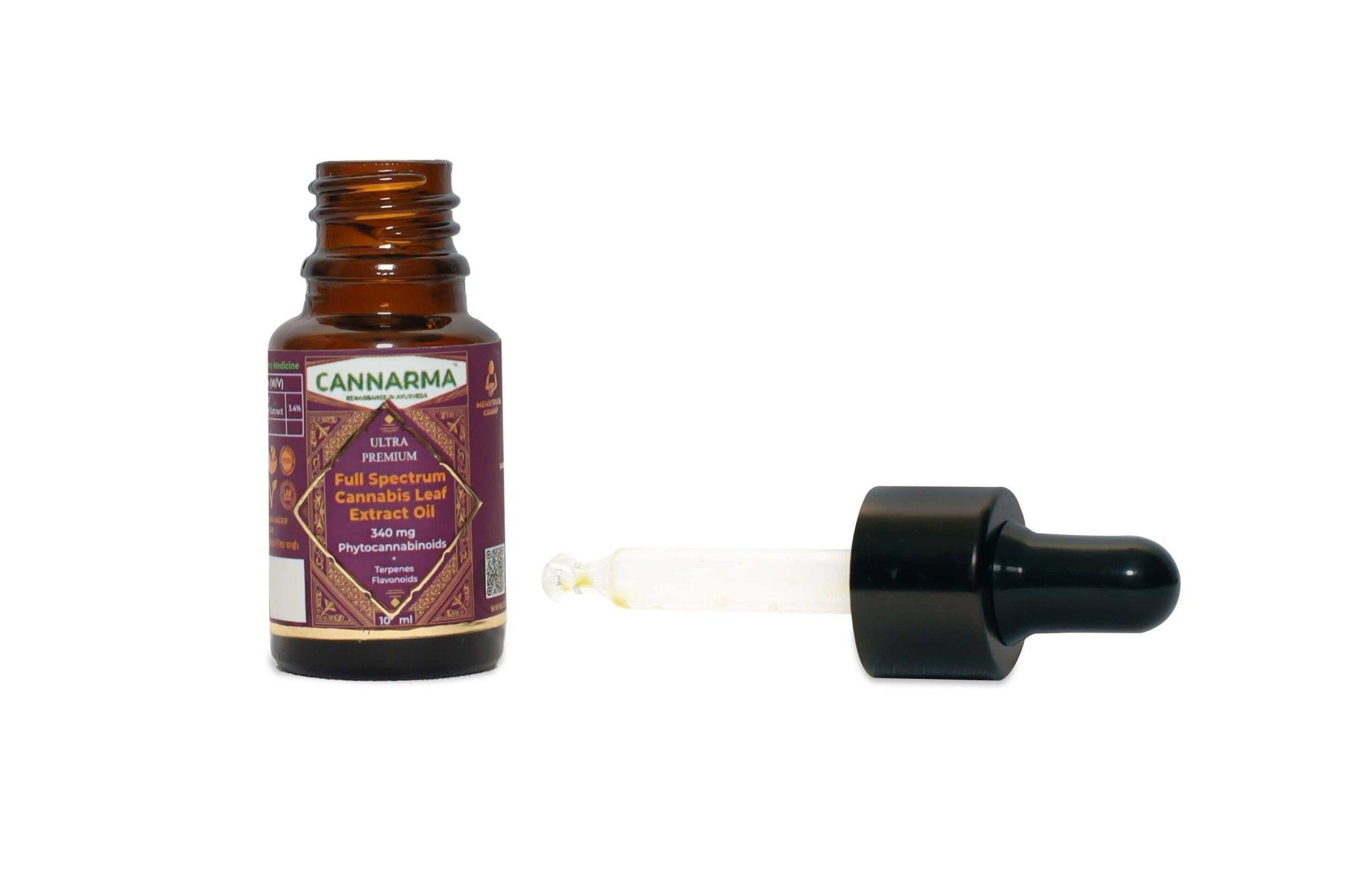 Cannarma Ultra premium Full Spectrum Cannabis Leaf Extract Oil 10ml 3.4% (340mg).