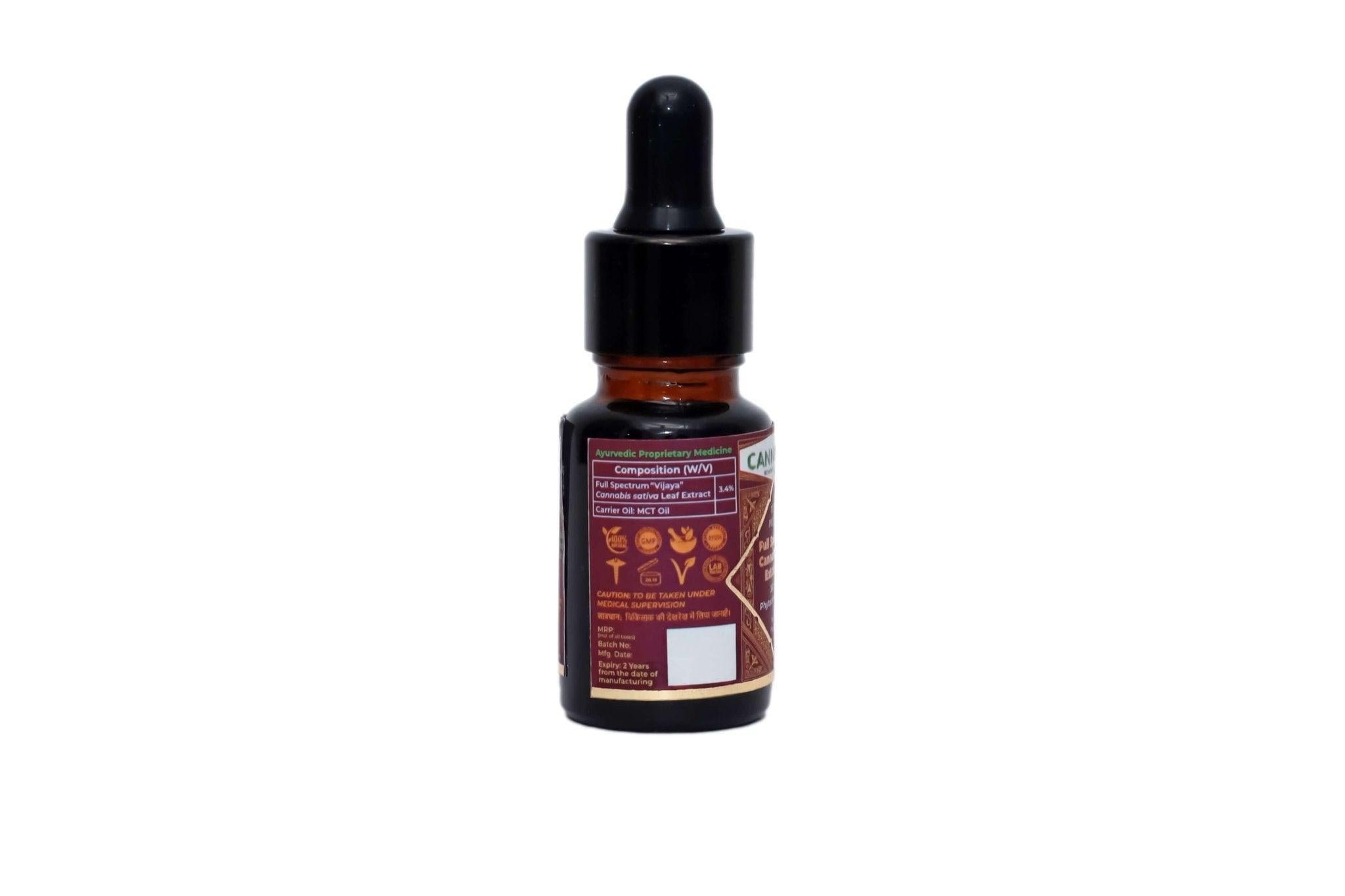 Cannarma Ultra premium Full Spectrum Cannabis Leaf Extract Oil 10ml 3.4% (340mg).