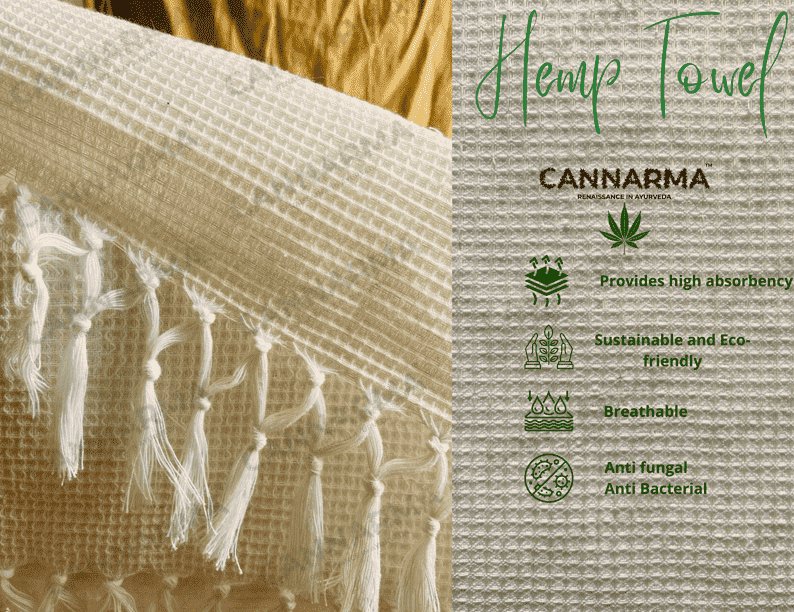 Cannarma™ Ultra Premium HEMP TOWEL - CBD Store India