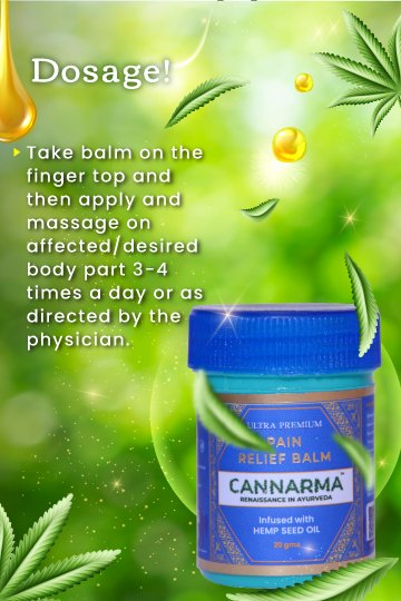 Cannarma ULTRA PREMIUM Pain Relief Balm - CBD Store India