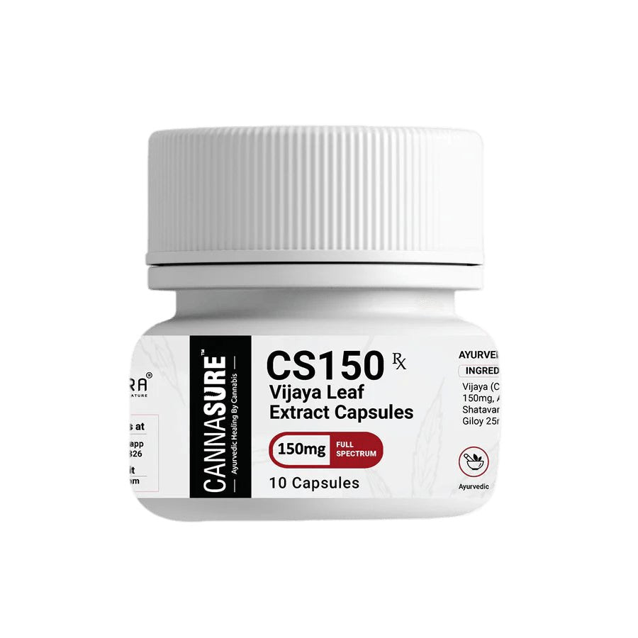 Cannasure | CS150 Cannabis Extract Capsule | 150MG Full Spectrum Vijaya Leaf Extract Capsule - CBD Store India