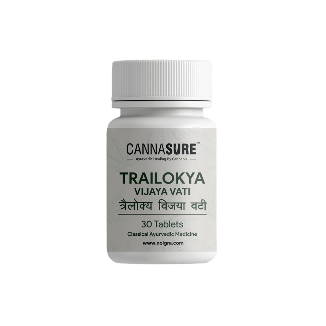 Cannasure | Trailokya Vijaya Vati (30 Cannabis tablets) - CBD Store India