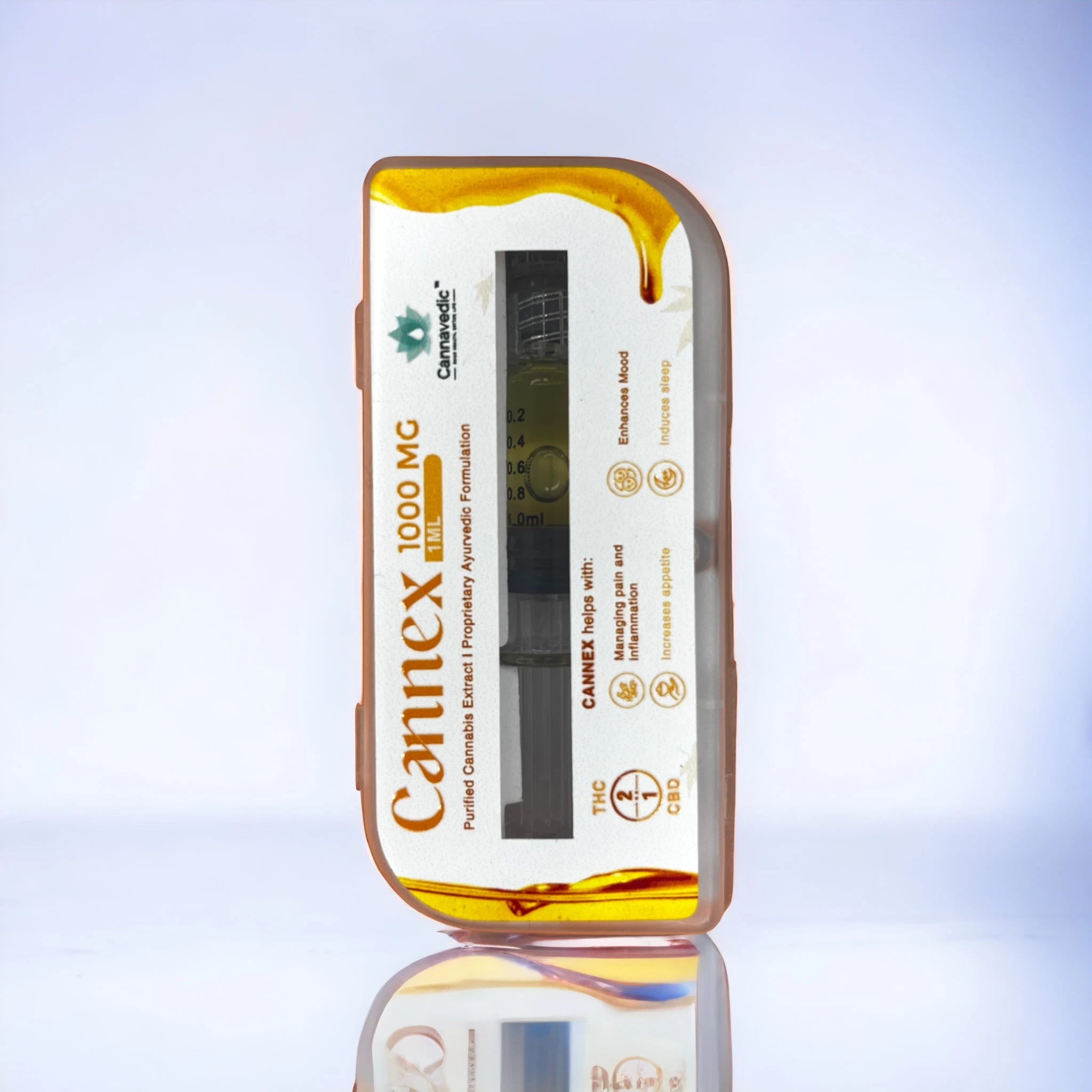 Cannavedic - CannnExTHC+CBD Extract (2:1|THC:CBD) 1000mg,1ml - CBD Store India