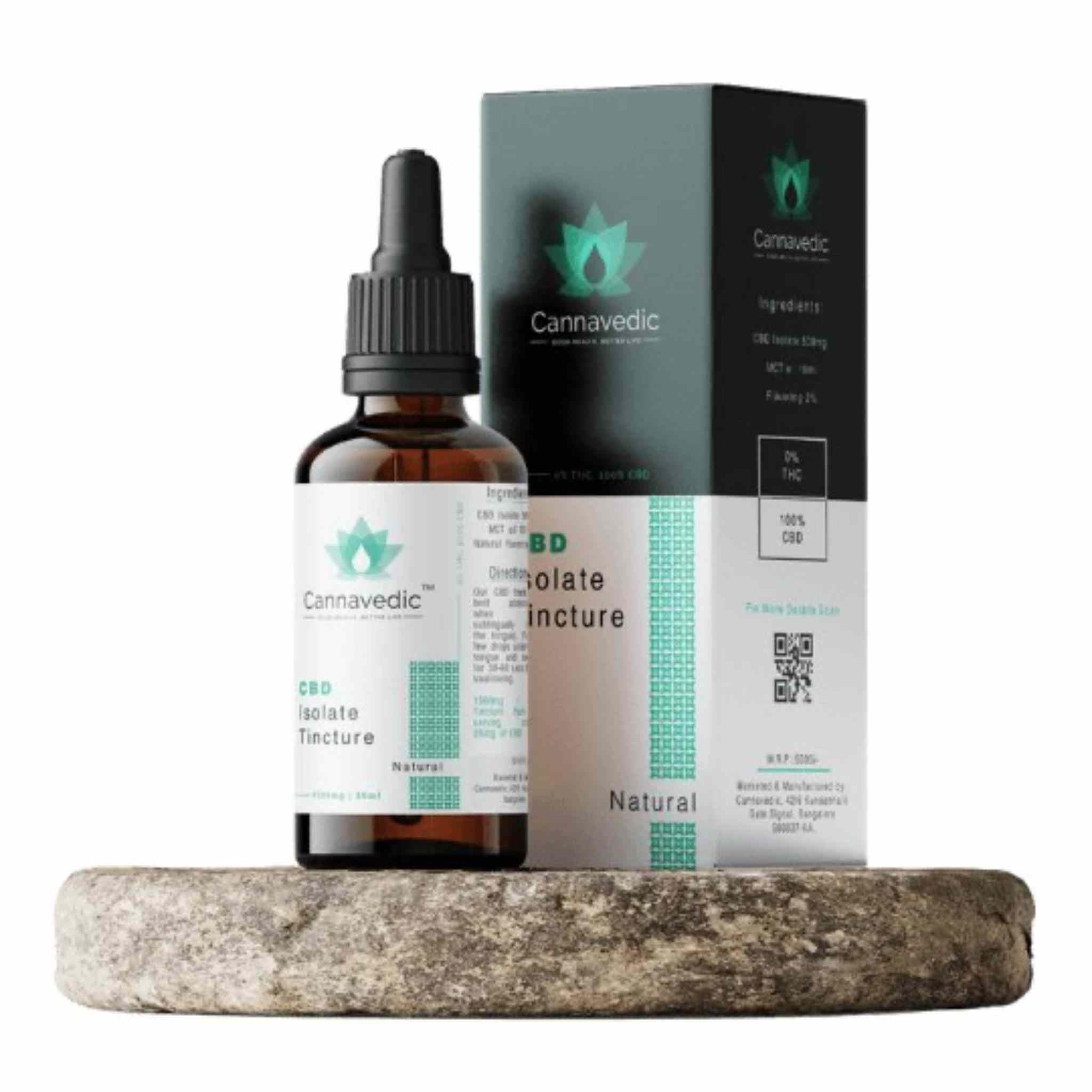 Cannavedic CBD Isolate Tincture Icy Mint (1500mg) -30ml.