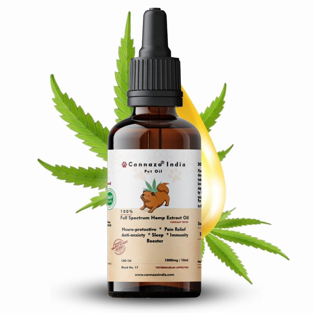 Cannazo - Pure CBD Oil for All types of pets | 1000mg / 10mlPet CBD oilPure CBD Oil for All Pets - 1000mg | Cannazo Benefits