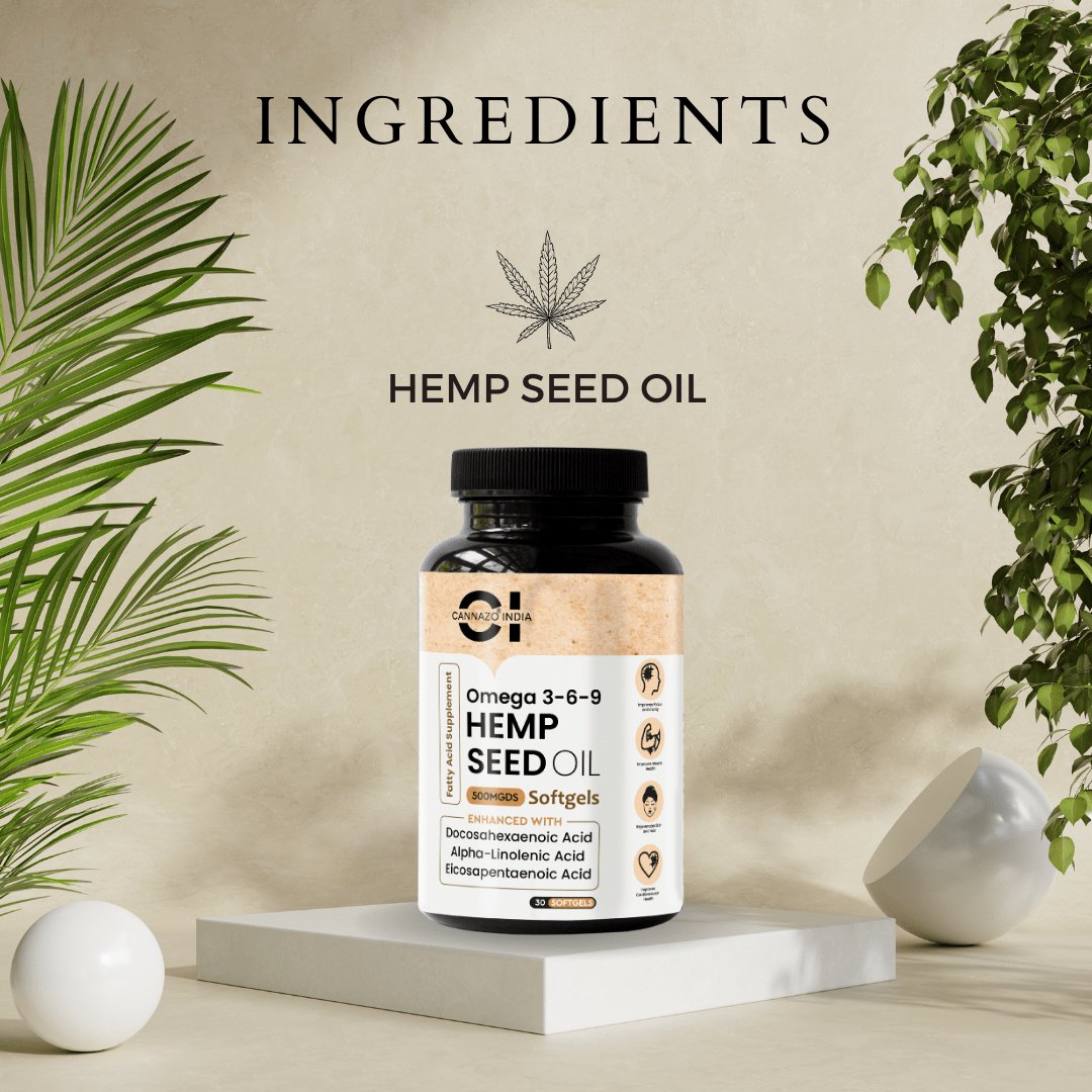 Cannazo - Hemp Seed Oil Softgels - CBD Store India