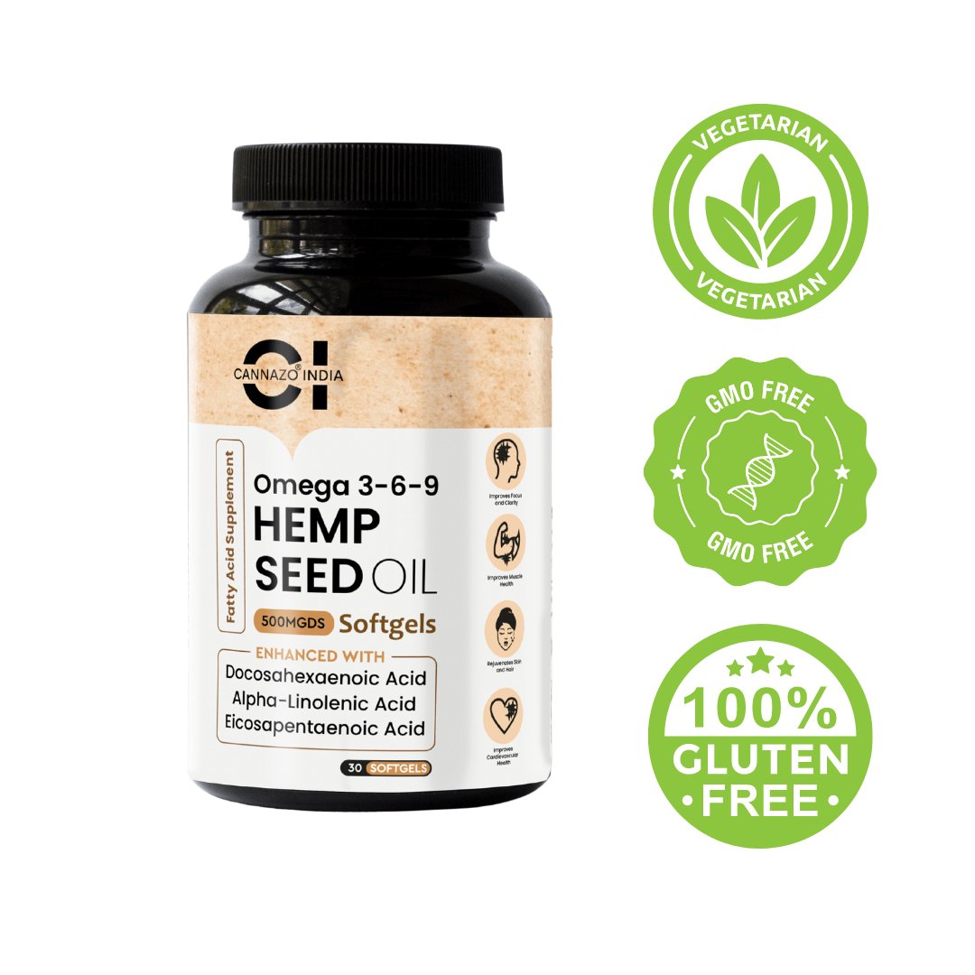 Cannazo - Hemp Seed Oil Softgels - CBD Store India