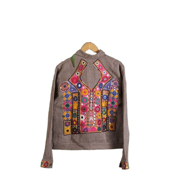 Canvas Patchwork Jacket - CBD Store India