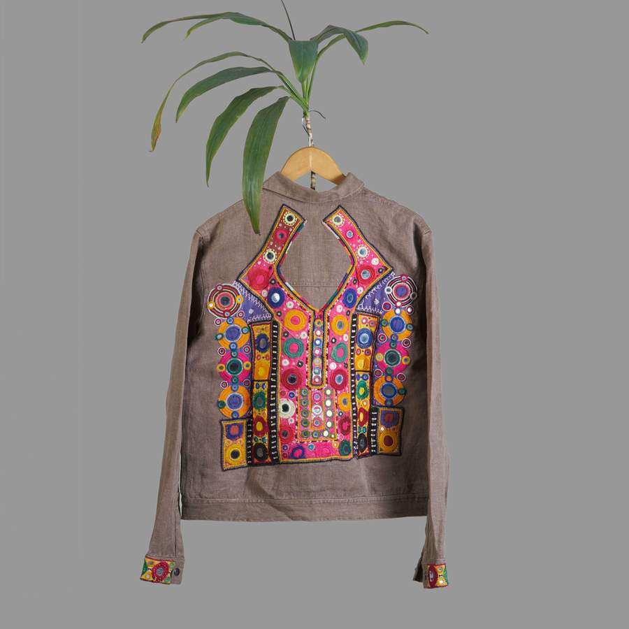 Canvas Patchwork Jacket - CBD Store India