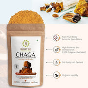 Chaga Mushroom Extract Powder | Blood Sugar, Heart & Immunity - CBD Store India
