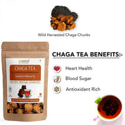 Chaga Mushroom Tea (Wild Harvested Chunks) | 100g - CBD Store India