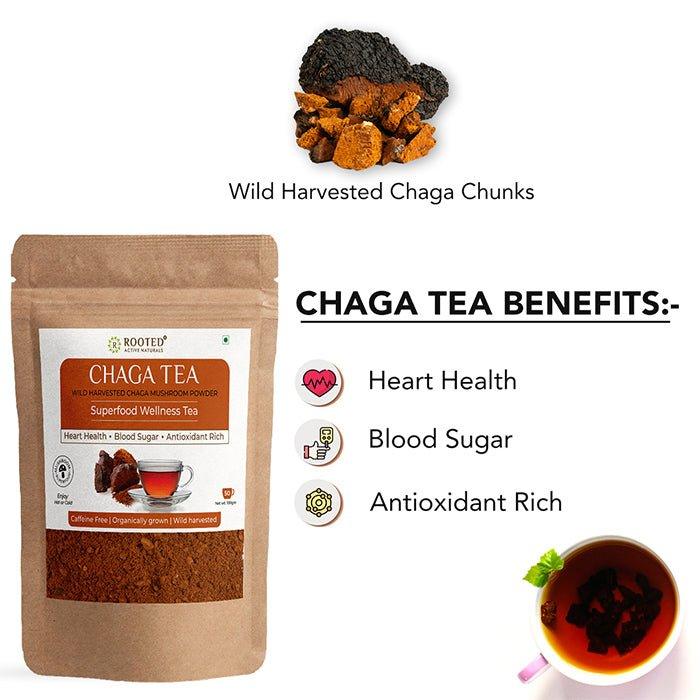 Chaga Mushroom Tea (Wild Harvested, Powdered) | 100g - CBD Store India